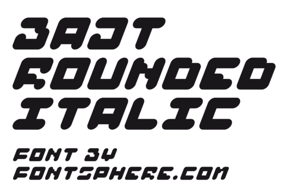 Bajt Rounded: A Modern Display Font for Bold Creators