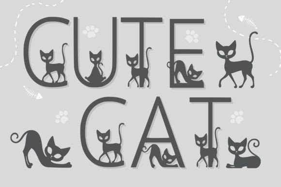 Cute Cat: A Minimalist Font for Modern Designers