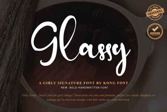 Glassy: A Modern Handwritten Font for Authentic Design