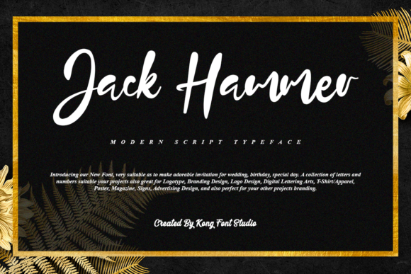 Jack Hammer: The Modern Script Font for Bold Branding