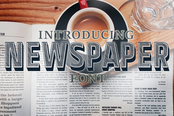 Newspaper: The Bold Display Font for Impactful Designs