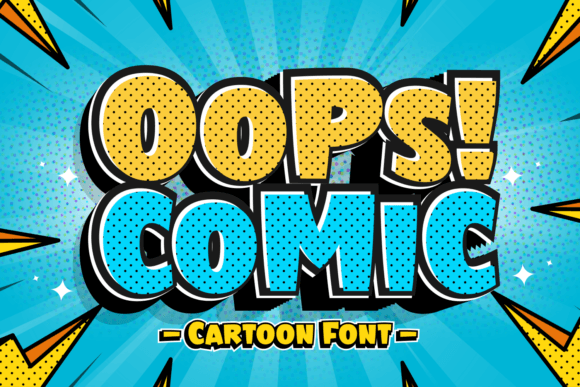 Oops Comic: A Bold Cartoon Font for Vibrant Designs