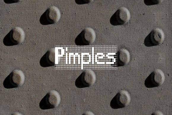 Pimples: A Decorative Font with Pixel-Perfect Personality