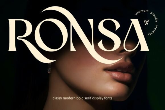 Ronsa: The Bold Serif for Modern Luxury Branding