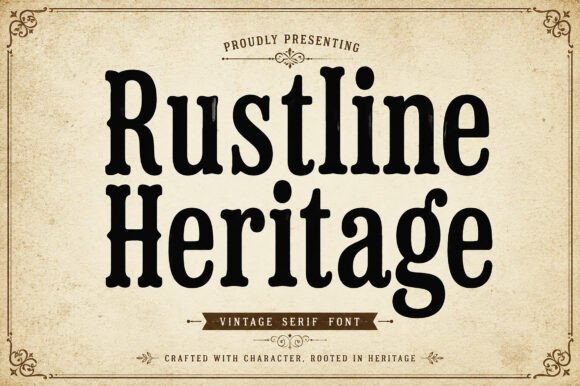 Rustline Heritage: The Bold Serif for Authentic Branding