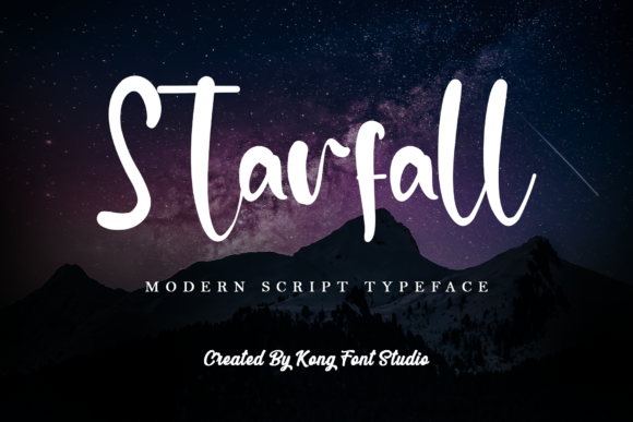 Starfall: A Modern Handwritten Font for Creative Projects